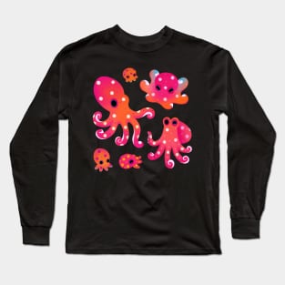 Polka dot octopus Long Sleeve T-Shirt